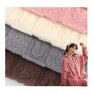 3D žakárová tkanina Sherpa Fleece