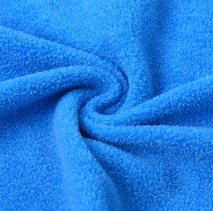 Sherpa Boucle Fleece Fabric Dvoustranný kartáč