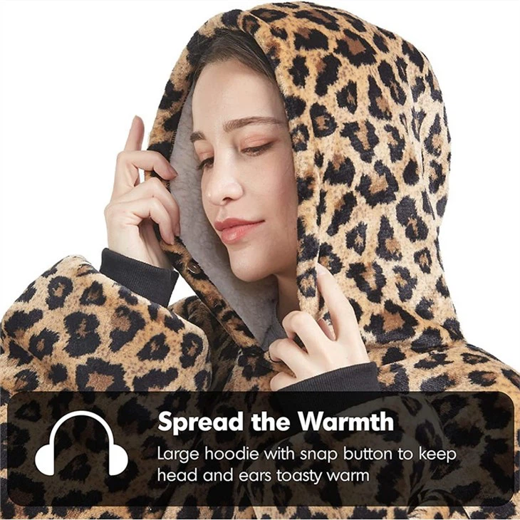 Customized Sherpa Hoodie Blanket