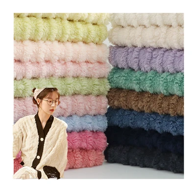 Jacquard Pletení Sherpa Látkové tkaniny