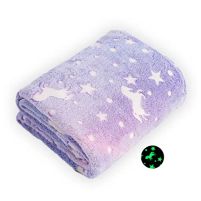 Fialová světelná přikrývka