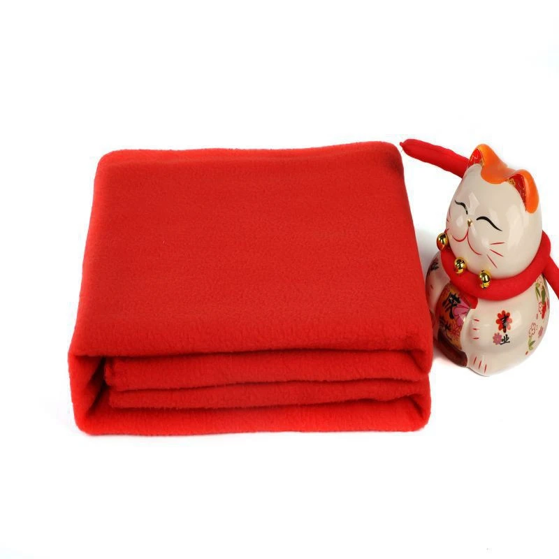 Pevný vzor Bavlněná látka Polar Fleece Blanekt
