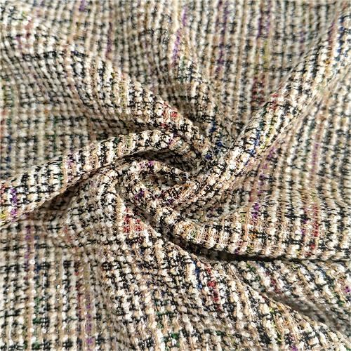 Stretch Příze Barvené Jacquard Tkanina