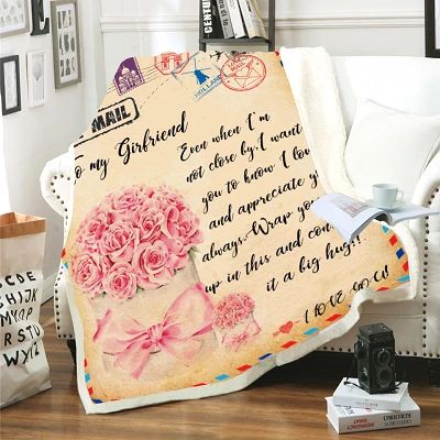Personalized Character Blanket With Letter