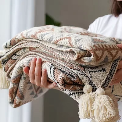Tassel Bohemian přikrývky